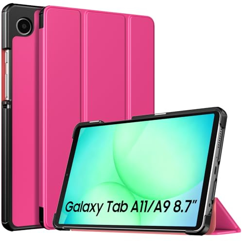 TiMOVO Case for Samsung Galaxy Tab A11/A9 8.7 Inch, Begonia Red | Slim Lightweight, Stand Hard Back Shell, Fit for SM-X130/X133/X135/X110/X115/X117