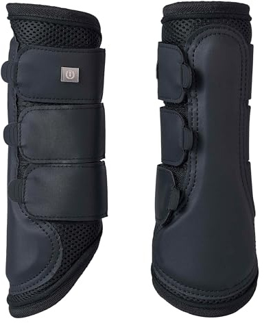 Imperial Riding IRH Cloud Dancer Gamaschen, atmungsaktiv & leicht, feuchtigkeitsregulierend, stoßabsorbierend, Polyurethan, Mesh & Neopren, optimaler Beinschutz für Training & Alltag, Schwarz, Full