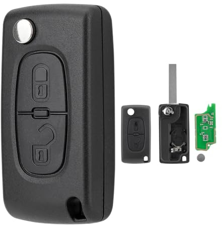 For Peugeot 207 208 Partner Expert Citroen C1 C3 Picasso Key Fob | ASK 433MHZ Flip Remote 2 Buttons for Peugeot 307 308 407 3008 807 Van Citroen C2 C4 DS3 Berlingo Dispatch HU83 Blade CE0536