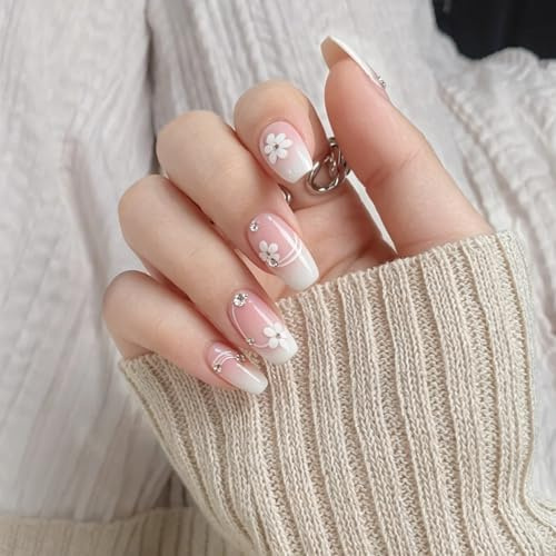 Rllhomr Gel Nail Wraps (Sweet Pink) - 22 Semi Cured Gel Nail Strips, Gel Nail Stickers for Instant Manicure, No UV Lamp, Easy to Apply & Remove Nails Art Accessories