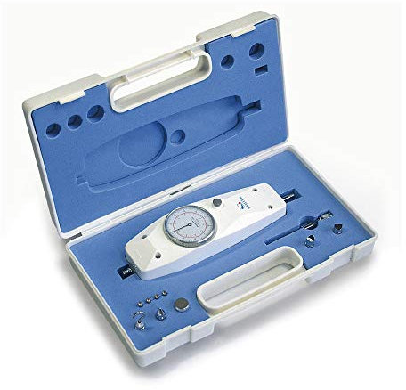 KERN mechanisches Kraftmessgerät FA 500 (Messbereich max. 500 N, Ablesbarkeit 2,5 N, duale Skala Newton + kg, Peak-Hold Funktion) FA 500