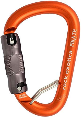 ROCK EXOTICA Pirate Locking Carabiner - WireEye Auto-Lock