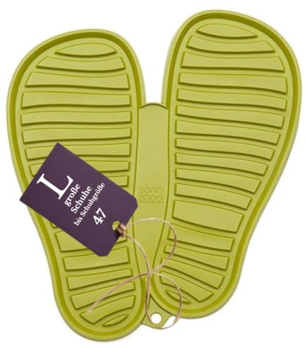 Sanni Shoo Schuhablage Schuhabtropfschale - L (bis Schuhgröße 47), grün