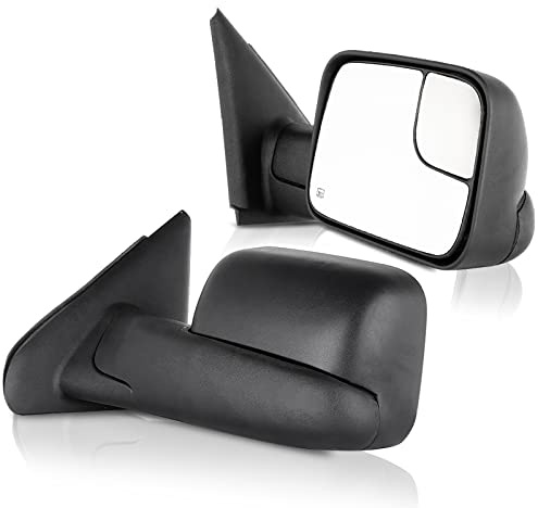 ECCPP Pair Tow Mirrors Fit For Dodge For Ram 1500 2002-2008 Pickup Truck