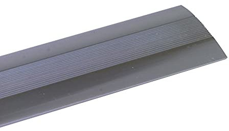 Amig - Übergangsprofil Selbstklebend | Maße: 985 mm x 4 mm x 0,5 mm | Farbe: Silber | Klebstoff | Übergangsstreifen | Fugenprofil für Böden, Parkett und Terrassen | Für Holzböden