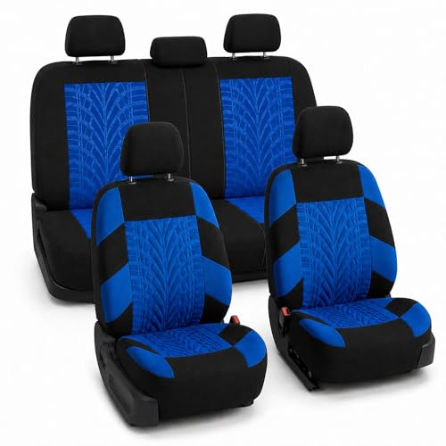 FH GROUP FB071BLUE115 Autositzbezug (Travel Master Airbag und Split Bench kompatibel, blau)