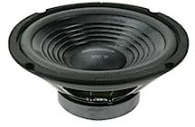 HQ Power VDSG8/SPB - Subwoofer componente de 300W, Negro