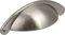 Handles & Ironmongery Cup Pull Cabinet Door Or Drawer Handle Shaker 64Mm H/C Brushed Nickel