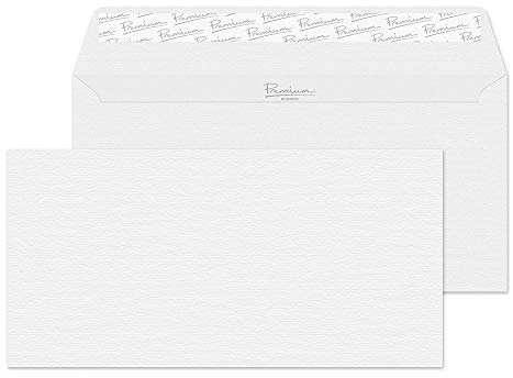 Blake Business - White Laid Envelopes DL (110 x 220 mm) - Pack of 500 - Premium 120GSM - FSC Certified - Peel and Seal White Envelopes - Business Office Supplies - Laser & Printer Compatible 91882