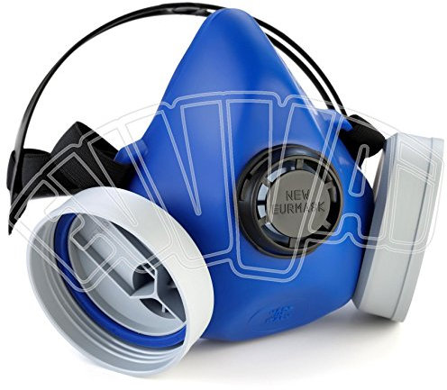 Halbmaske 2 Filter CE EN 140 Maske Schutz Gas Arbeit Unfallverhütung
