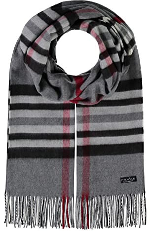FRAAS Damen-Schal kariert aus Cashmink weicher als Kaschmir - extra warm für den Winter, Grau (Mid Grey 960), One size