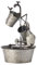 Alpine Corporation 71 cm Tall Outdoor 3-Tier Metal Garden Tools Water Fountain, Grey