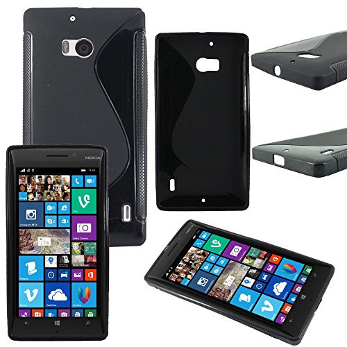 ebestStar - kompatibel mit Nokia Lumia 930 Hülle Flex Silikongel Handyhülle, Klar TPU Schutzhülle, S-line, Schwarz