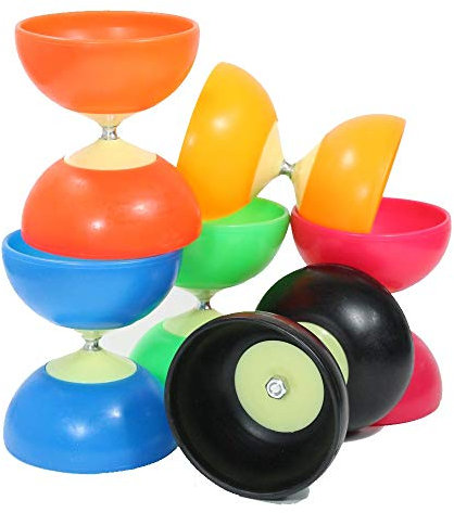 Zeekio Neoflight 2 Anfänger Diabolo Set – inkl. Stäbchen, Schnur und Anleitung (orange)