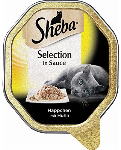 Sheba Selection Sauce Häppchen mit Huhn | 22 x 85g Katzenfutter