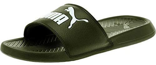 Puma Popcat, Unisex-Erwachsene Dusch- & Badeschuhe, Grün (Olivine-Puma Silver 40), 38 EU