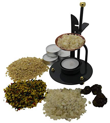 Komplettes Weihrauchset | Weihrauchbrenner | 5 x Weihrauch | Anleitung