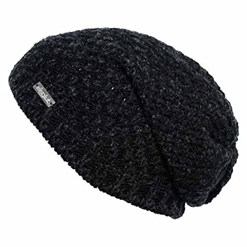 Eisglut Damen Miriaml Strickmütze, schwarz, M 57-58cm