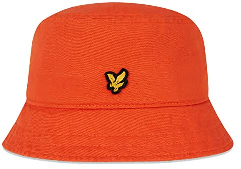 Lyle & Scott Baumwoll-Twill Eagle mit klassischem Eimer-Hut - Burnt Orange