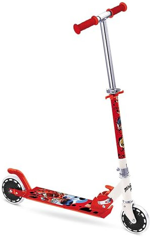 Mondo Toys - Aluminiumroller für Jungen / Mädchen MIRACULOUS - verstellbarer Lenker - 2 Räder - 28684