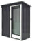 Outsunny Abri de Jardin 1,16 m² - Remise pour Outils - cabanon Porte coulissante - dim. 163L x 89l x 182H cm - tôle d'acier Noir Blanc