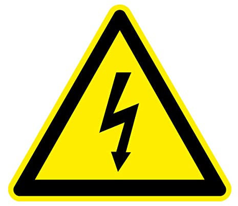 Autocollant Panneau Danger électrique 5cm