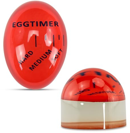 Iconikal Egg Timer 2-Pack, BPA Free Color Changing for Soft or Hard Boiled Eggs
