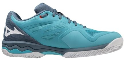 Mizuno Herren Wave Exceed Light CC Tennisschuh, Maui Blue White China Blue, 47 EU