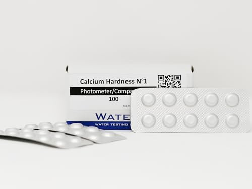 WATER-I.D. - Calcium Hardness Photometer Tablets | Compatible with PoolLab 1.0 | Essential for Pool Maintenance | Pack of 100, White