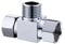 3 Way Shower Arm Diverter Valve Component, G1/2 Diverter Valve, Traditional Metal Shower Arm Brass Diverter T-Adapter Valve 3-Way Tee Connector for Handheld Bidet and Sprayer (Style D)