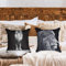Ulticool - Kissenhülle - Löwe Löwenkopf - Set von 2 Motiven – 45 x 45 cm - Dekokissen ohne Füllung - Kissenbezug Zubehör für Sofa/Bett - Schwarz Weiß