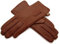 TheGloveHut Damen Echtes Weiches Leder Handschuhe Vollständig Gefüttert (Hellbraun, M 7 )
