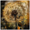ARTland Wanddeko Glasbilder Wandbild Glas Bild einteilig 40x40 cm Quadratisch Garten Pflanzen Blumen Pusteblume Licht Abstrakt Modern U4WO