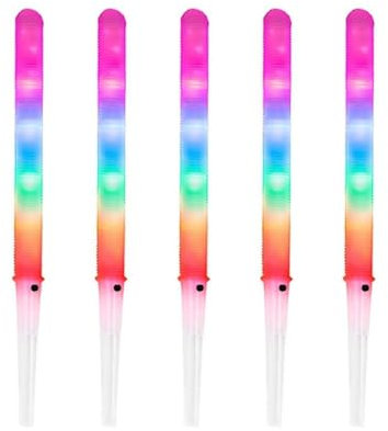 Wokii Bastoncini di zucchero filato incandescente a LED coni di zucchero filato riutilizzabile Glow Stick colorati bastoncini di zucchero per tutti i tipi di macchine per zucchero filato