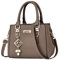 Vente Flash Du Jour Et Soldes Sac à Main Femme PU Simili Cuir Femme Cabas Pour Travail Elégant Vintage Bandoulière Amovible Compartiment Zippé Porte Monnaie Et Sac à Main Top Grip Sac à BandoulièRe