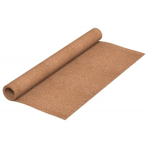 vidaXL Cork Roll 100x1000 cm - 5mm Thick Floor/Wall Insulation Brown Underlay Sheet with Sound Dampening & Heat Retention