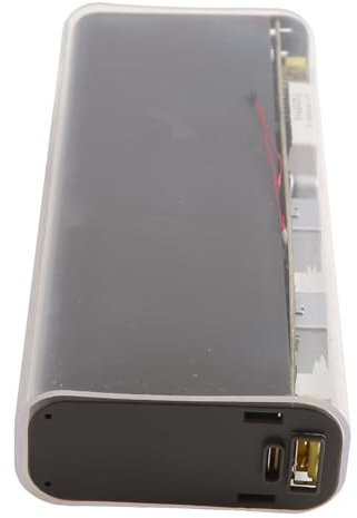 Rordigo DIY Power Bank Case Powerbank Case Accesorios Piezas Placa de Carga Rápida 100W con USB Type C -Way Traje 18650/21700 Batería Carcasa