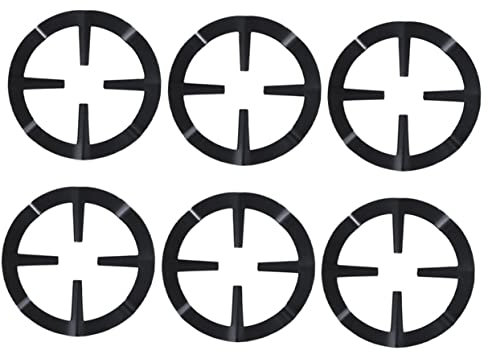 LABRIMP 6pcs Pot Stands Stove Top Pot Holder Gas Range Rack Mocha Coffee Maker