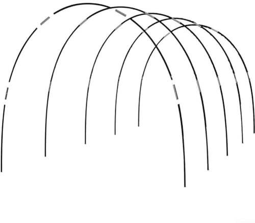 BlissfulAbode Arceaux de jardin pour plates-bandes surélevées, cerceaux de serre haute extensibilité pour rangée, tiges en fibre flexible, cerceaux de jardin pour couvertures de rangées, cadre de