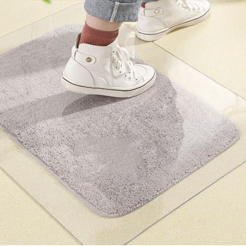 Stuhlunterlage Wasserabdichtung Bodenschutzmatte Transparent Bürostuhlunterlage Schutzteppich Bodenmatte Stärke 1mm PVC Stuhlmatte Pour Speisesaal,Fußmatten,Wohnbereich (50x70cm)