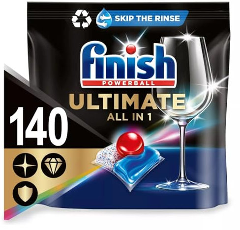 Finish Ultimate All in One Dishwasher Tablets Regular 140 Tablets