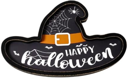 Qianly Halloween Dekorative Tablett Hut Form Platter für Snacks Cookies Parteien Hotel