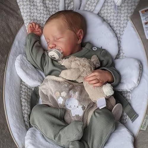 Lonian Junge 17 Zoll realistische neugeborenen Puppe lebensechte Reborn Kleinkind Puppen handgefertigt waschbar Vinyl Körper Reborn, die echte Baby Aussehen