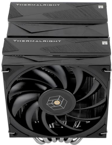 TR Royal Knight 120 CPU Cooler, Only 156mm High, Dual Towers and Dual PWM Fans, 6 Heat Pipes,PC Cooling for AM4/AM5/Intel LGA 1700/1851/1150/1151/1200/2011(RK120)