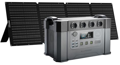 ALLPOWERS S2000Pro 1451Wh 2400W Power Station con 200W Pannello Solare | Centrale Elettrica Portatile, Generatore Solare MPPT UPS per Alimentazione raffreddamento campeggio all'aperto Casa Emergenza
