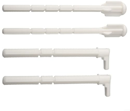 Betätigungshebel-Set, Betätigungsstangen-Set 241874001 für UP320 Spülkasten vor 2008 Betätigungsplatten 140 mm x 10 mm, weißes ABS