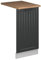 Vicco Panel Frontal del lavavajillas Fame-Line, Antracita casa de Campo, 45 cm, ET Roble