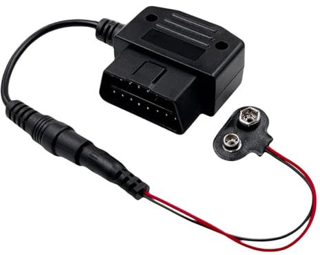 VOBOR OBD2 Connector Memory Saver, Battery Emergency Power Off Protector Memory Cable, 16 Pin OBD2 Adapter for Car Battery Replacement/Short Disconnect/Settings Storage