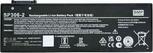 SP306-2 Laptop Akku Ersatz kompatibel für LPG M3 M4 M5 M6 / Siemens Simatic Field PG M6 6ES7798-0AA10-0XA0 Serie (10,8V 89,42Wh)