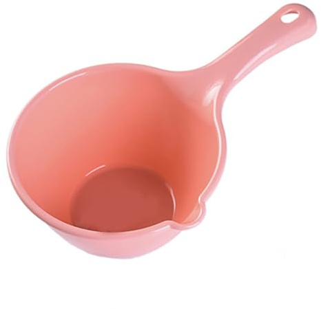EIMSOAH Wasserschöpfkelle aus Kunststoff, Mehrzweck-Badschaufel mit Haltbarem, Verdicktem Material in Lebensmittelqualität, Zum Gießen von Blumen, Waschen von Gemüse, Baden und Duschen (Kleines Rosa)